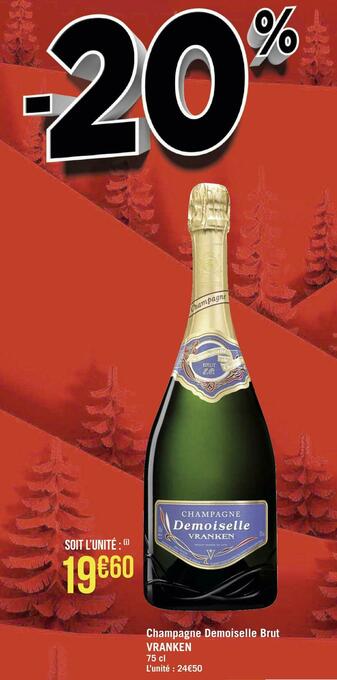 Géant Casino Vranken champagne demoiselle brut offre