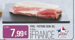 Match Porc : Poitrine demi-sel offre