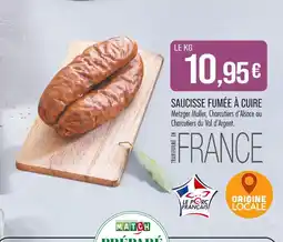 Match Saucisse fumée à cuire offre