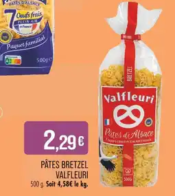 Match Valfleuri Pâtes Bretzel offre
