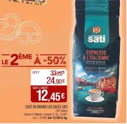 Match Les Cafés Sati Café en grains offre