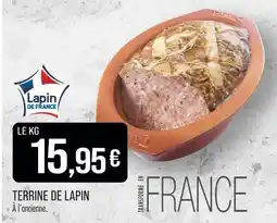 Match Terrine de Lapin offre