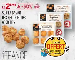 Match Le 2ème à -50% sur la gamme des petits fours apéritifs offre