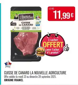 Match La Nouvelle Agriculture Cuisse de Canard offre