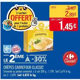 Match CARREFOUR CLASSIC’ Crêpes offre