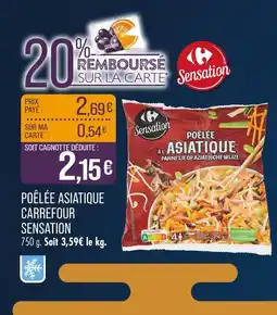 Match CARREFOUR SENSATION Poêlée asiatique offre