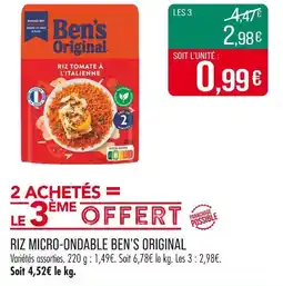 Match Ben's Original Riz micro-ondable offre