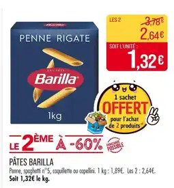 Match BARILLA PÂTES offre