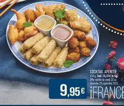Match Cocktail Apéritif offre