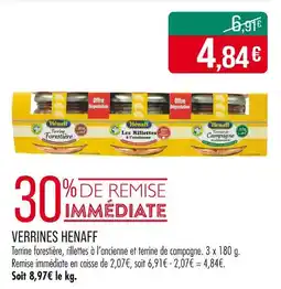 Match HENAFF Verrines offre