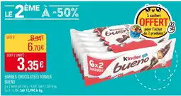 Match KINDER BUENO Barres chocolatées Bueno offre