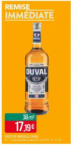 Match Duval Pastis de Marseille Duval offre