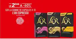 Match L'Or Le 2ème à -60% sur la gamme de capsules x 10 L'Or Espresso offre