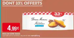 Match BONNE MAMAN Madeleine offre