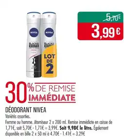 Match NIVEA DÉODORANT offre
