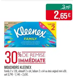Match KLEENEX Mouchoirs offre