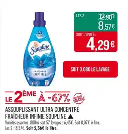 Match SOUPLINE ▲ Assouplissant ultra concentré fraîcheur infinie offre