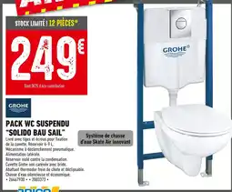 Batkor GROHE Pack WC suspendu Solido Bau Sail offre