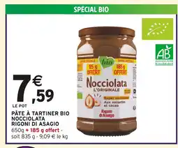 Intermarché Rigoni di Asiago Pâte à tartiner Bio offre