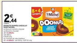 Intermarché St Michel Doonuts nappés chocolat offre