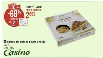 Géant Casino Casino galette des rois au beurre offre