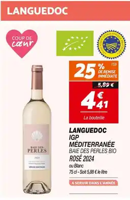 Netto Gérard Bertrand LANGUEDOC IGP MÉDITERRANÉE BAIE DES PERLES BIO ROSÉ 2024 offre