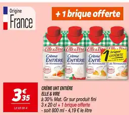 Netto ELLE & VIRE Crème UHT entière offre