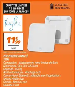 Netto Yoghi Pèse personne connecté offre