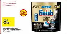 Carrefour Drive Finish - capsules lave-vaisselle ultimate plus power ball offre