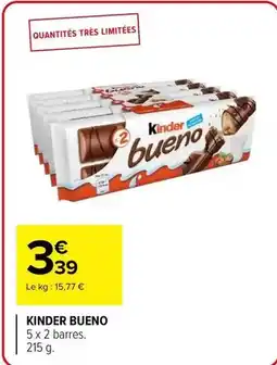 Carrefour Drive Ferrero rocher - kinder bueno offre