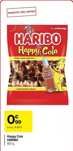 Carrefour Drive Haribo - happy cola offre