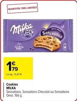 Carrefour Drive Milka - cookies offre