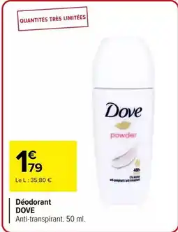 Carrefour Drive Dove - déodorant offre