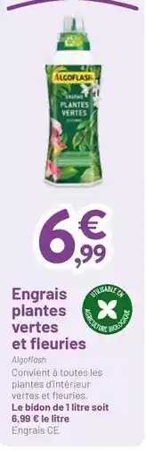 VillaVerde Algoflash - engrais plantes vertes et fleuries offre
