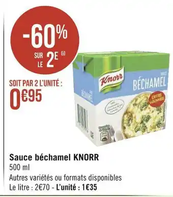 Géant Casino Knorr sauce béchamel offre