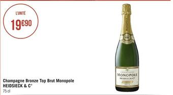 Heidsieck & c° champagne bronze top brut monopole