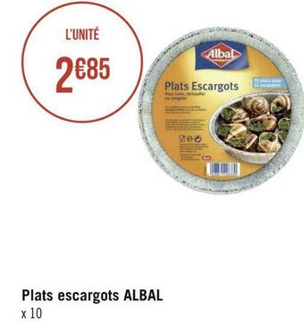 Albal plats escargots