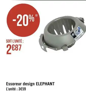 Elephant essoreur design