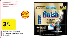 Carrefour Market FINISH Capsules lave-vaisselle (d) ultimate plus power ball offre