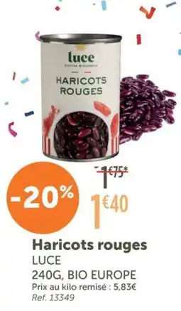 L'Eau Vive LUCE Haricots rouges offre