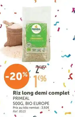 L'Eau Vive PRIMEAL Riz long demi complet offre