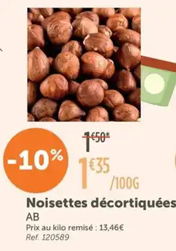 L'Eau Vive Noisettes décortiquées offre