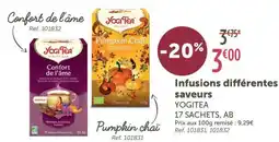 L'Eau Vive YOGITEA Infusions différentes saveurs offre