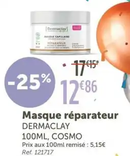 L'Eau Vive DERMACLAY Masque réparateur offre