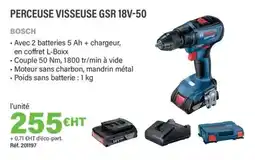 Quéguiner BOSCH Perceuse visseuse gsr 18v-50 offre