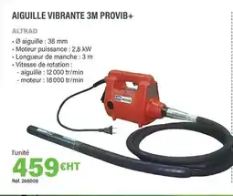 Quéguiner ALTRAD Aiguille vibrante 3m provib+ offre