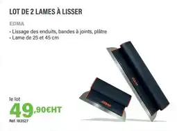 Quéguiner EDMA Lot de 2 lames à lisser offre