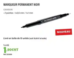Quéguiner CANSON Marqueur permanent noir offre