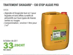 Quéguiner SIKA Traitement sikagard® - 130 stop algue pro offre