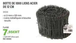 Quéguiner MOB Botte de 1000 liens acier de 12 cm offre